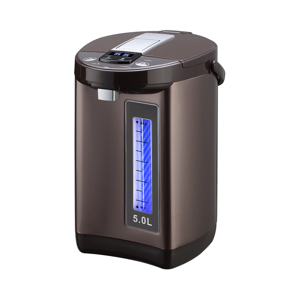 Stainless Steel Electric Thermo Pot with LCD Display for Efficient Home Brewing