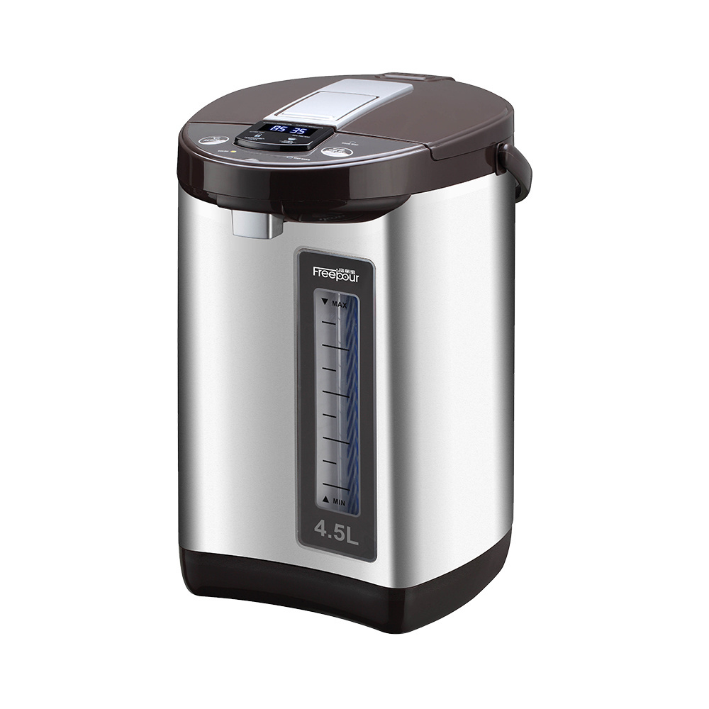 Stainless Steel Electric Thermo Pot with LCD Display for Efficient Home Brewing