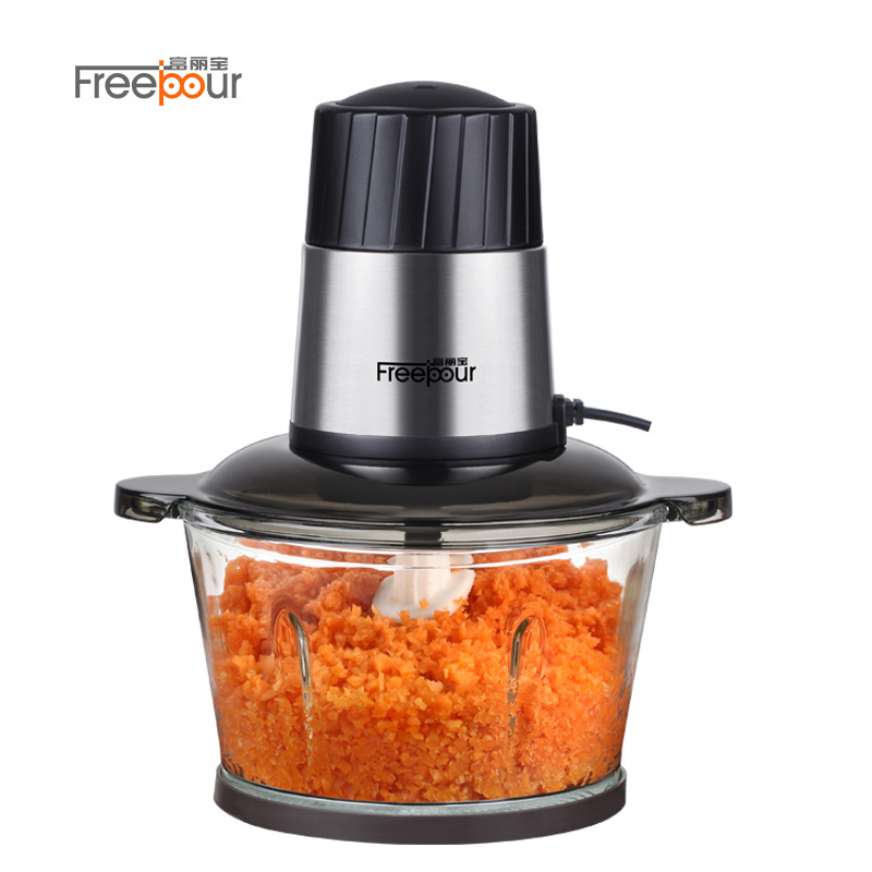 Popular 2 Speeds 300W Electric Chopper Kitchen Electric Meat Grinder Stainless Steel