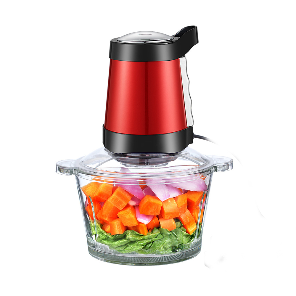 2L all in 1 procesador de alimentos Household Kitchen Robot Stainless Steel Knife Mincer Grinder Electric Meat Chopper