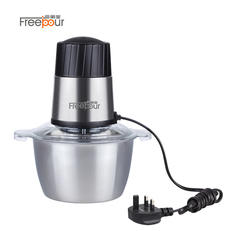 Popular 2 Speeds 300W Electric Chopper Kitchen Electric Meat Grinder Stainless Steel