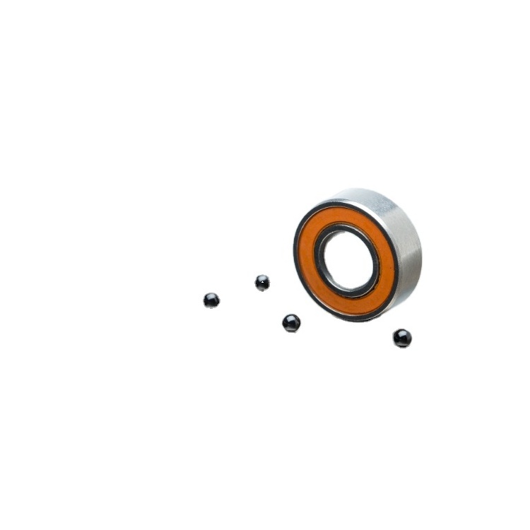 ABEC-7 Miniature Bearing For Fishing Reels Orange Seals Stainless Steel and Ceramic Balls Fishing Reel Ball Bearing