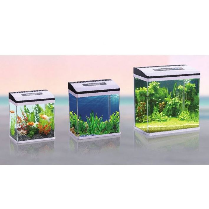 Hot bending small fish tank aquarium HD glass small living room desktop ecological HD hot bending aquarium fish tank