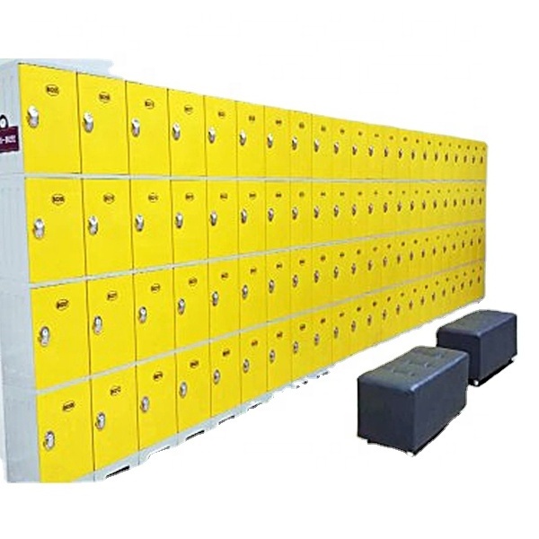 FREESEA   Blue Yellow ABS Plastic School Locker