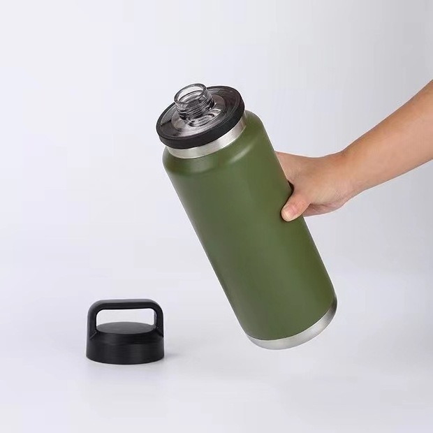 Factory Wholesale 36oz Travel Thermal Sport Water Bottle 304 Stainless Steel Tumbler Cup Termos Yetys Mug with Chug Cap