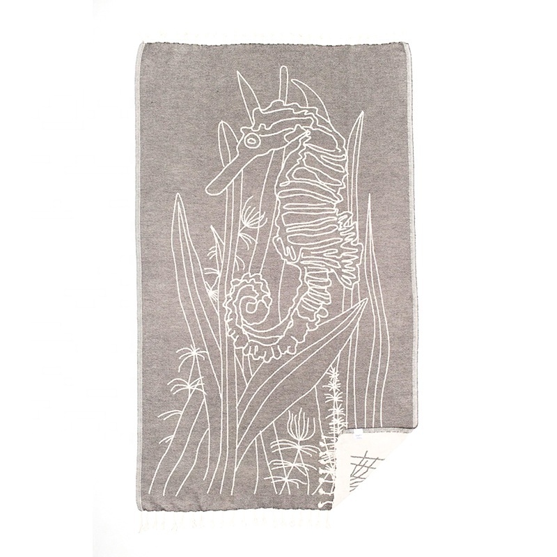 Printed Soft cotton bamboo beach towel manufacture organic cotton Turkish beach towel large cotton towels