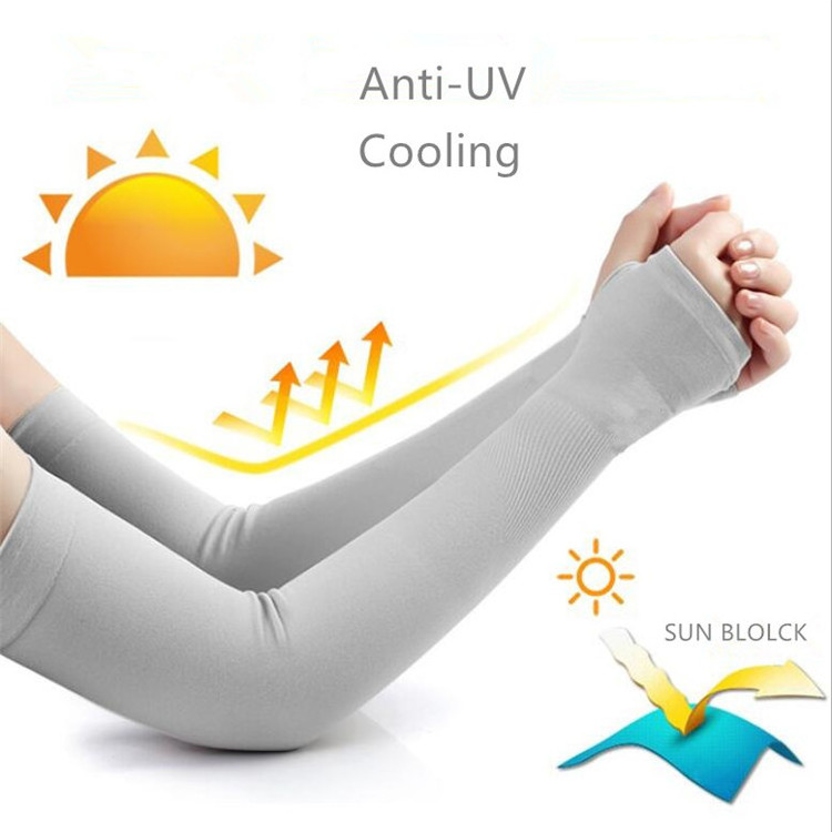 UV blocked cooling ice silk arm sleeves outdoor arm sleeves