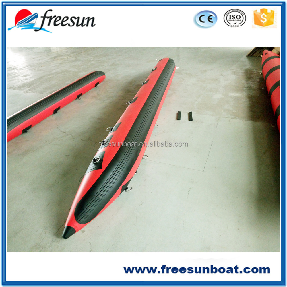 White Pontoon Float Customized PVC Pontoon Tube for Water Bikes and Kayak 0.9mm/1.2mm PVC 2 Years Drifting RY-T450 CN;SHN 450cm