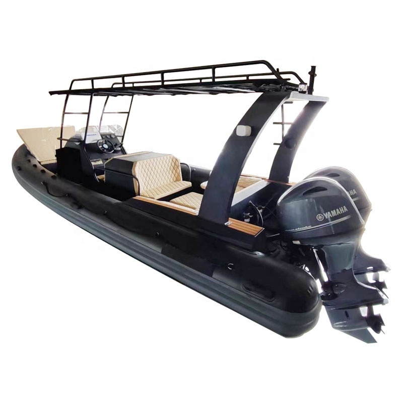 23ft RIB700 Heavy Duty 12 people Aluminum Hull PVC/Hypalon  RIB Boat  With  Navigation lights For Patrol