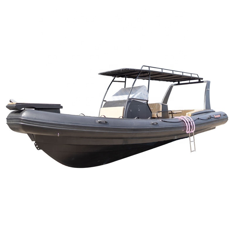 25ft RIB760 High Speed 15 people Aluminum Hull PVC/Hypalon  RIB Boat  With  Navigation lights and Seats for Life-saving