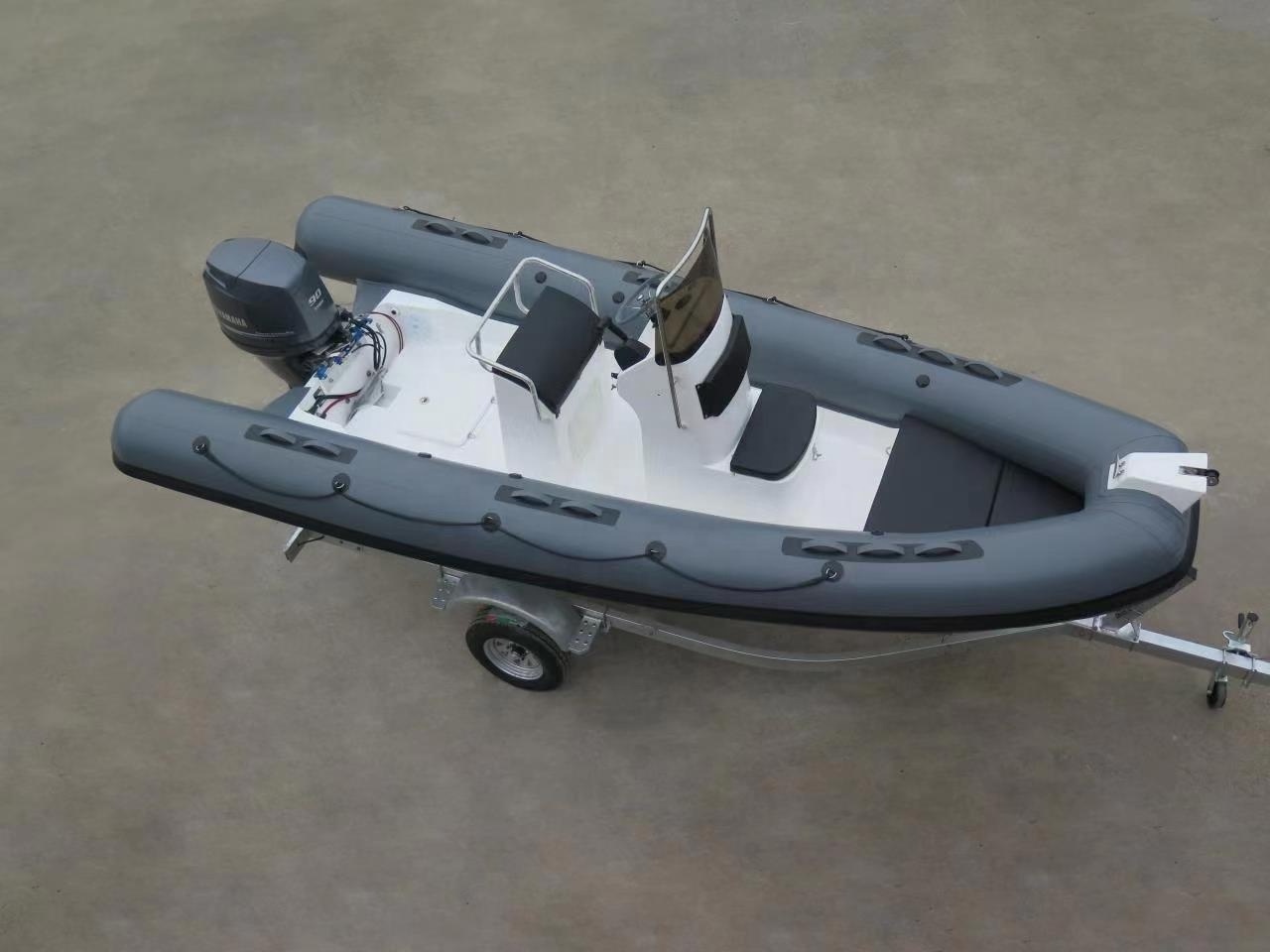 18ft RIB540 Deep V Fiberglass Hull PVC/Hypalon With Centre Console Diver Seat For Fishing Inflatable Boat rib boat