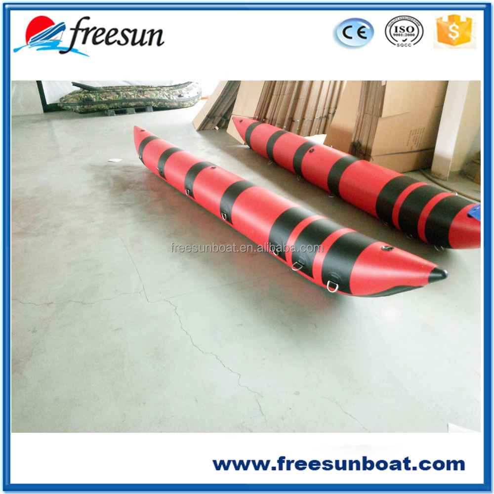 White Pontoon Float Customized PVC Pontoon Tube for Water Bikes and Kayak 0.9mm/1.2mm PVC 2 Years Drifting RY-T450 CN;SHN 450cm