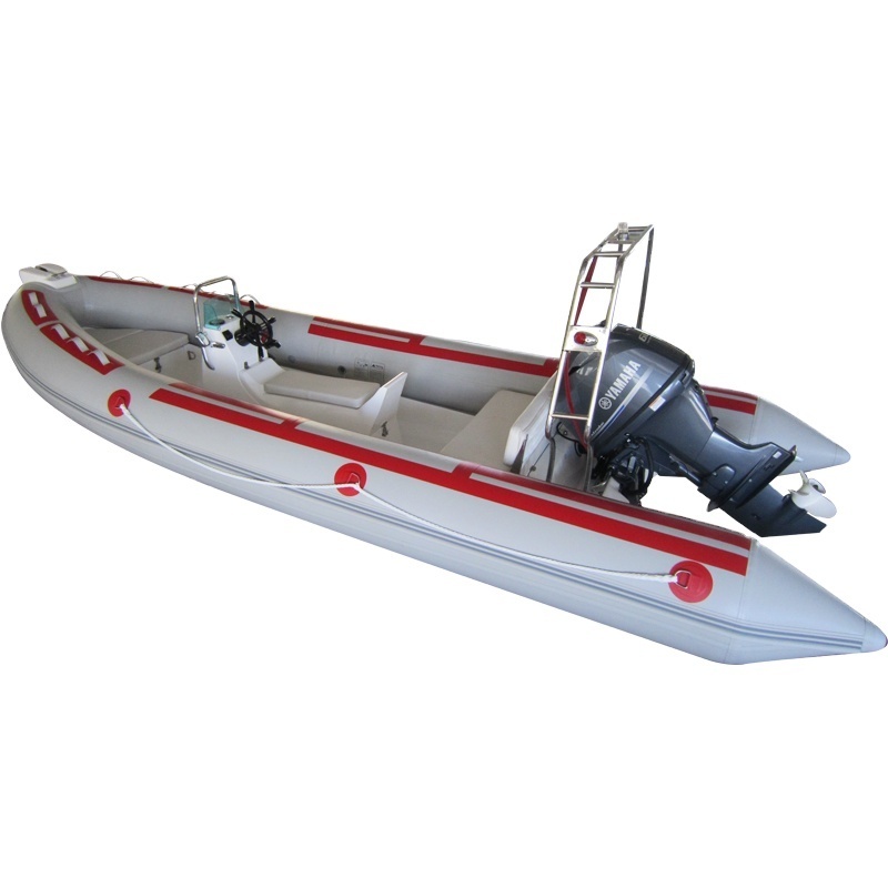 HIgh Speed Deep V Fiberglass Hull RIB 390 PVC Tube  Fishing Boat With Center Console and Seat