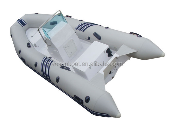 16ft  Deep V Fiberglass Hull PVC/Hypalon Inflatable Boat hypalon rigid inflatable aluminum rib boat with Center Console and Seat