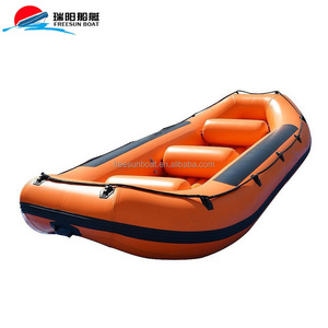 wholesale Freesun Inflatable River Raft Boat Drifting boat 345678 person passgaer sport rescue rafting boat