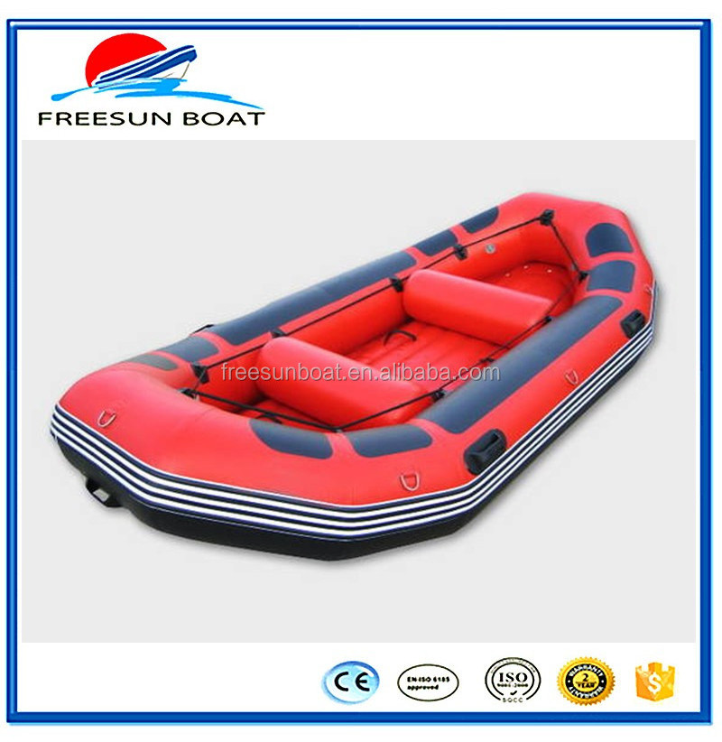 wholesale Freesun Inflatable River Raft Boat Drifting boat 345678 person passgaer sport rescue rafting boat