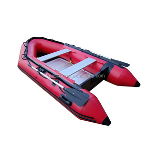 Production Under Tubes 10ft Red Inflatable Boat Thundercat Inflatable Boat for Sale CE Certification Second Layer of Fabric PVC