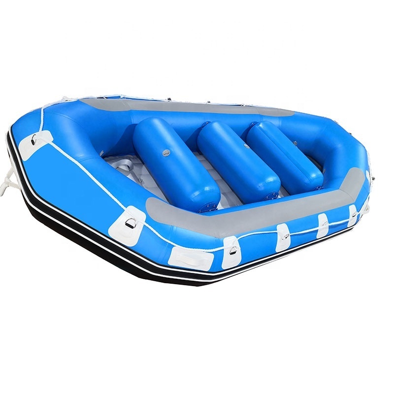 Reinforced bottom rafting boat hypalon PVC inflatable boat raft boat whitewater river lake sea raftboat drifting