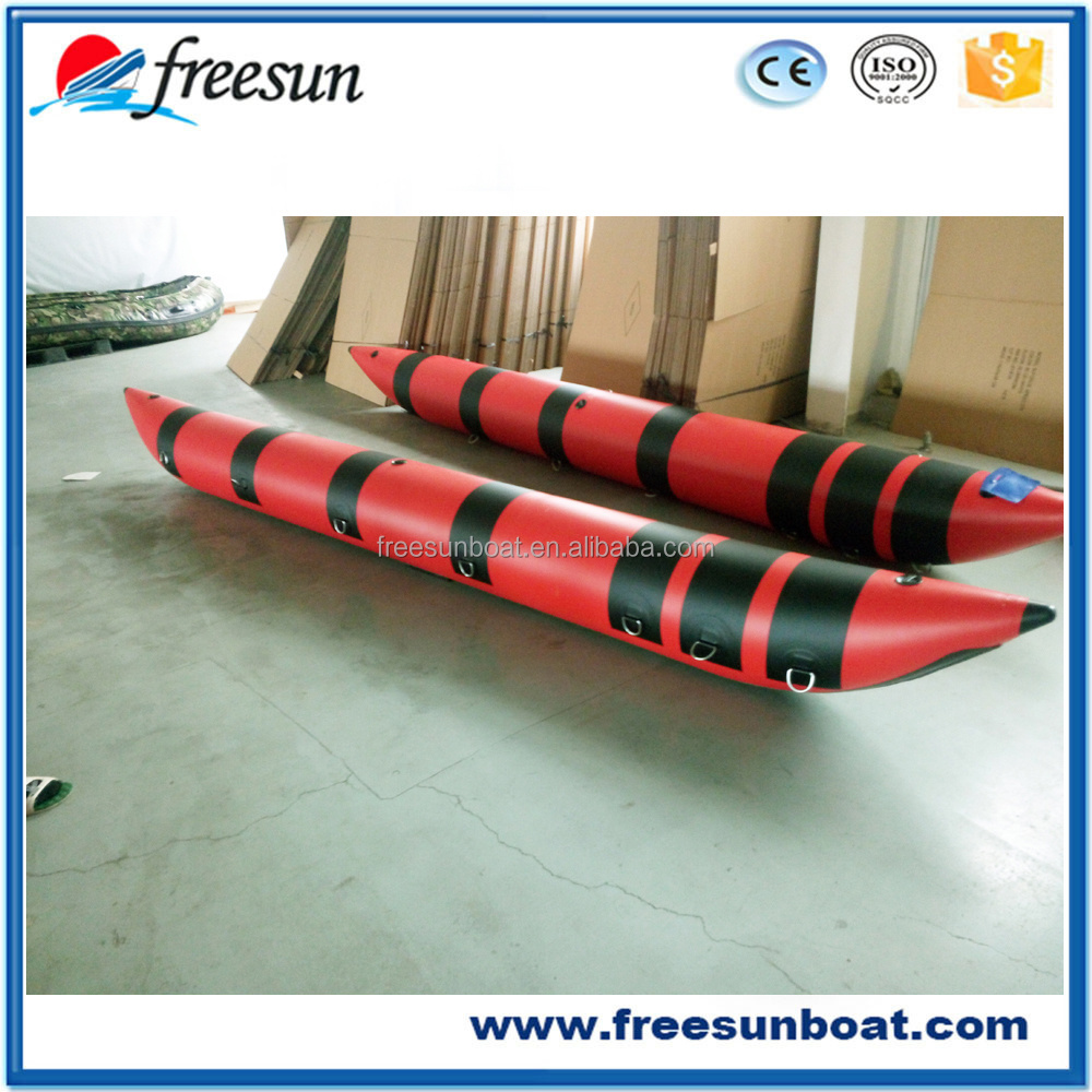 White Pontoon Float Customized PVC Pontoon Tube for Water Bikes and Kayak 0.9mm/1.2mm PVC 2 Years Drifting RY-T450 CN;SHN 450cm