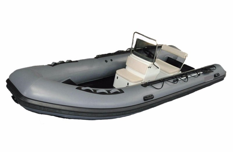 HIgh Speed Deep V Fiberglass Hull RIB 390 PVC Tube  Fishing Boat With Center Console and Seat