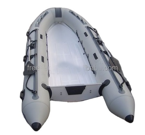 Wholesale Inflatable Fishing Fishing fiberglass aluminum RIB Rescue Boats Canoe Pontoon Boat motor boat