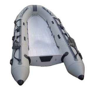 Wholesale Inflatable Fishing Fishing fiberglass aluminum RIB Rescue Boats Canoe Pontoon Boat motor boat