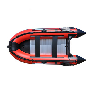 0.9mm PVC 10'10" Fishing Inflatable Boat Tender Raft Dinghy With Floor Gray Inflatable Rafting/Fishing Boat