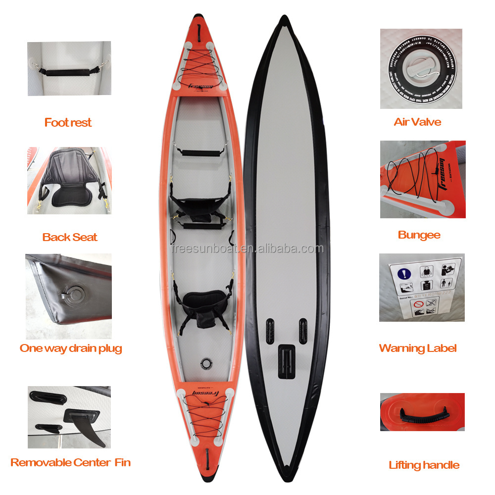 Best-selling 11ft K350 Inflatable Kayak In stock ready to ship for one person fishing Kayak with seat drop stitch kayak