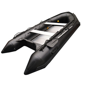 Outdoor Favorite fishing pvc pontoon catamaran inflatable boat  fishing boat pvc with motor