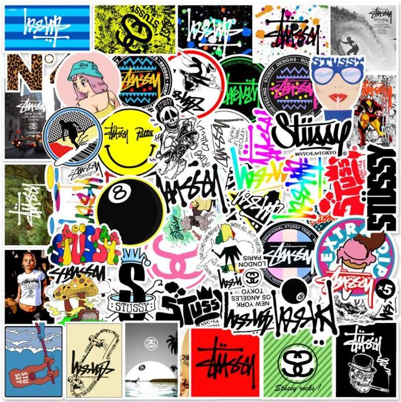 ZY1392C 50Pcs Street Graffiti Stickers Die Cut Vinyl Decorative Laptop Skateboard Fridge Luggage Guitar Graffiti Art Sticker