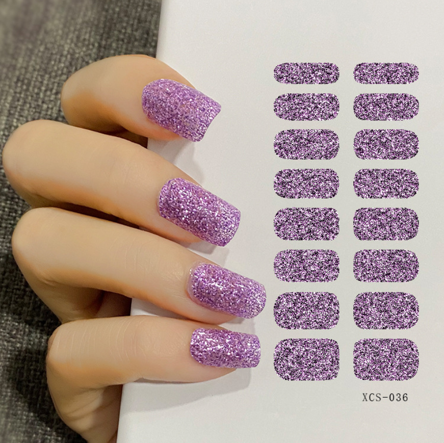 Korean Gel Nail Sticker Real nail Polish Strips Customized design OEM ODM nail wraps