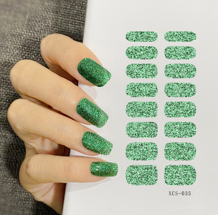 Korean Gel Nail Sticker Real nail Polish Strips Customized design OEM ODM nail wraps