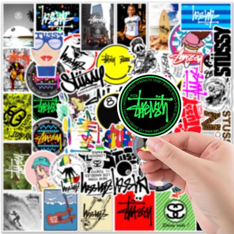 ZY1392C 50Pcs Street Graffiti Stickers Die Cut Vinyl Decorative Laptop Skateboard Fridge Luggage Guitar Graffiti Art Sticker