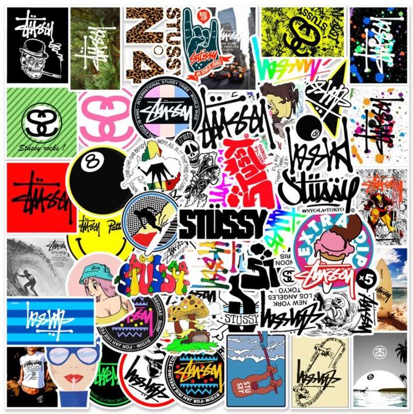 ZY1392C 50Pcs Street Graffiti Stickers Die Cut Vinyl Decorative Laptop Skateboard Fridge Luggage Guitar Graffiti Art Sticker