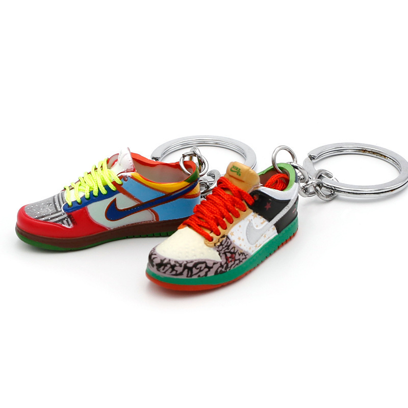 ZY2650C Hot-Sale Dunks Sneaker Keychain J Ordan Keychain 3D Mini Sneaker Shoe With Box