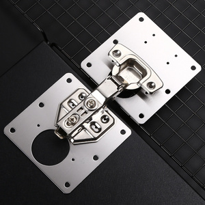 Door Hinge Repair Plate Easy Installation Stainless Steel Hinge Repair Kit For Kitchen Cabinet