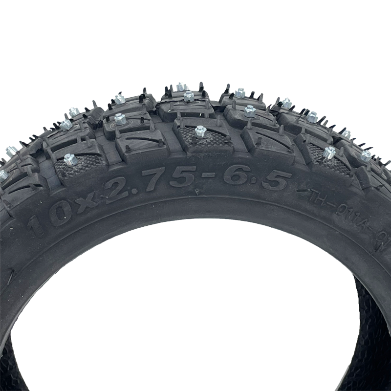 10x2.75-6.5 Thicken Vacuum Tyre With nails 10 Inch Off road wear-resistant snow tire for scooter