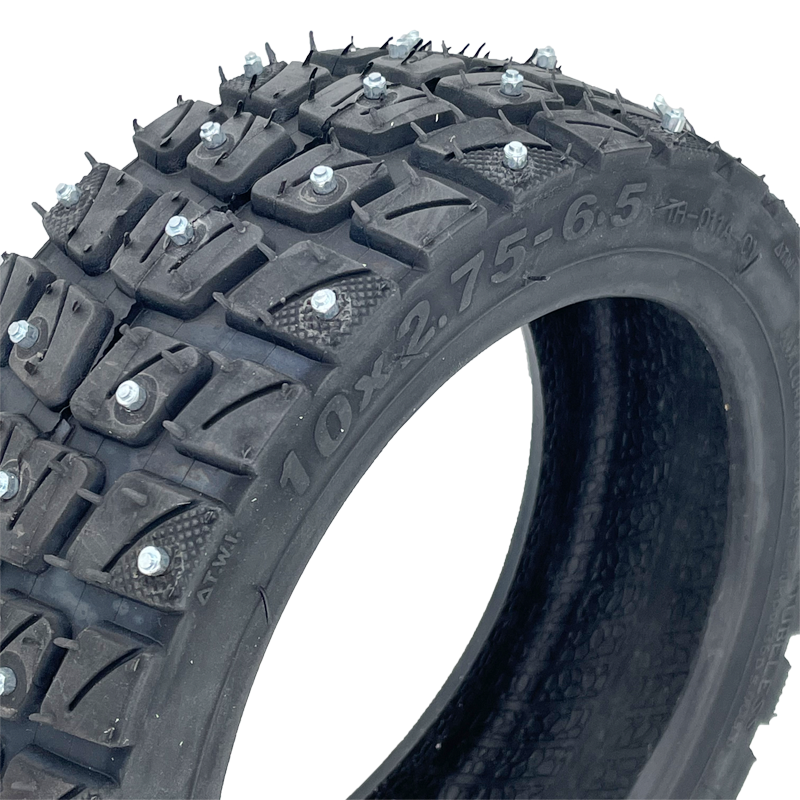 10x2.75-6.5 Thicken Vacuum Tyre With nails 10 Inch Off road wear-resistant snow tire for scooter