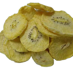 Guoyue New Product Bulk Dried Golden Kiwi Fruit Crunchy 100% Natural Fruits Snacks Chips Freeze Dried Yellow Kiwifruit Slices