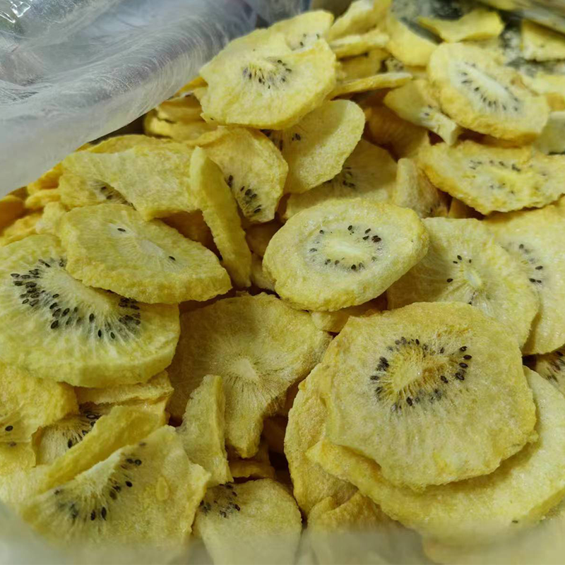 Guoyue New Product Bulk Dried Golden Kiwi Fruit Crunchy 100% Natural Fruits Snacks Chips Freeze Dried Yellow Kiwifruit Slices