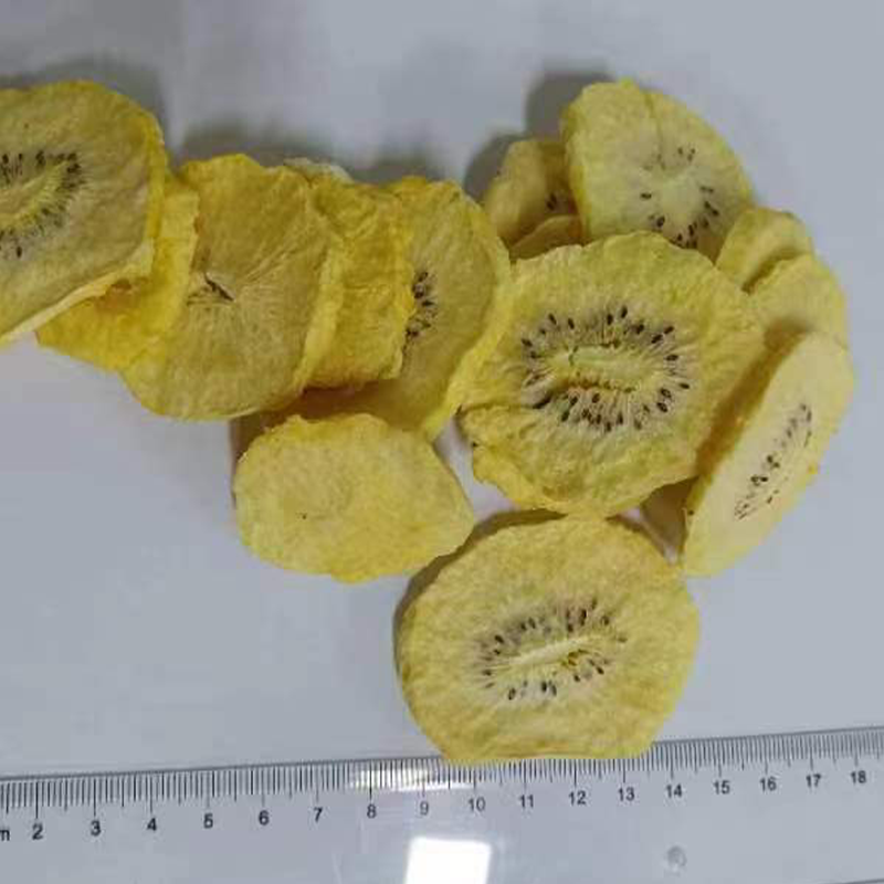 Guoyue New Product Bulk Dried Golden Kiwi Fruit Crunchy 100% Natural Fruits Snacks Chips Freeze Dried Yellow Kiwifruit Slices