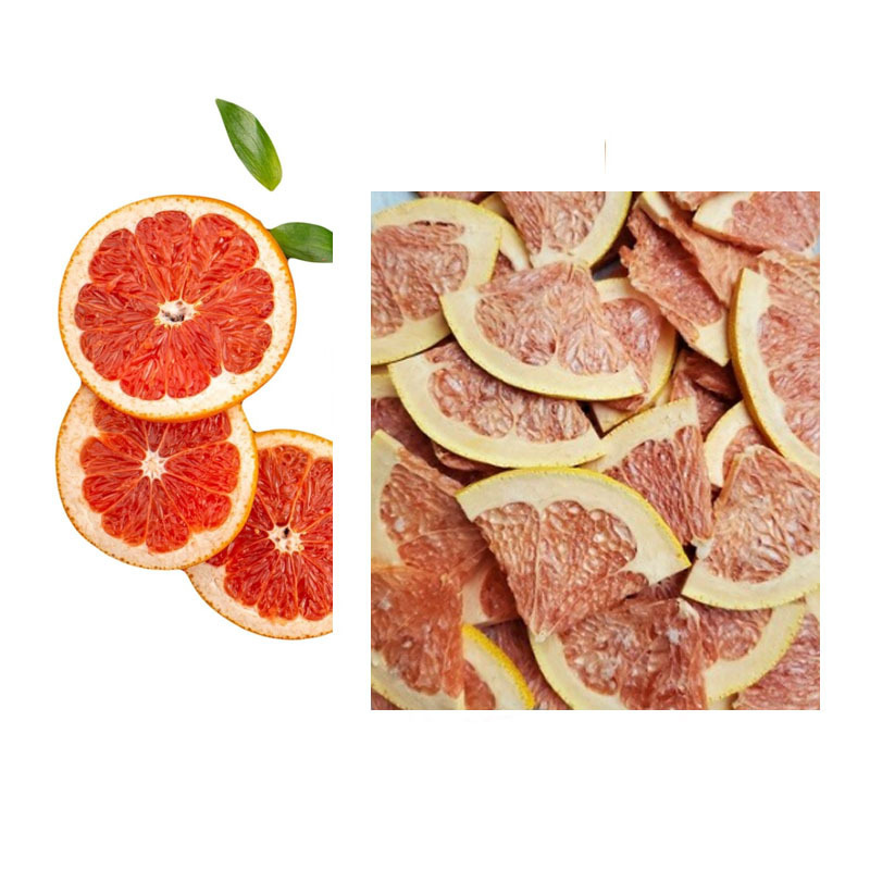 Guoyue Wholesale Freeze-Dried Fruits Gefriergetrocknete Grapefruits lyofilizovane Powder Half Full Slice Freeze Dried Grapefruit