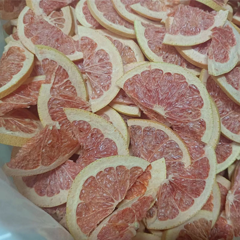 Guoyue Wholesale Freeze-Dried Fruits Gefriergetrocknete Grapefruits lyofilizovane Powder Half Full Slice Freeze Dried Grapefruit