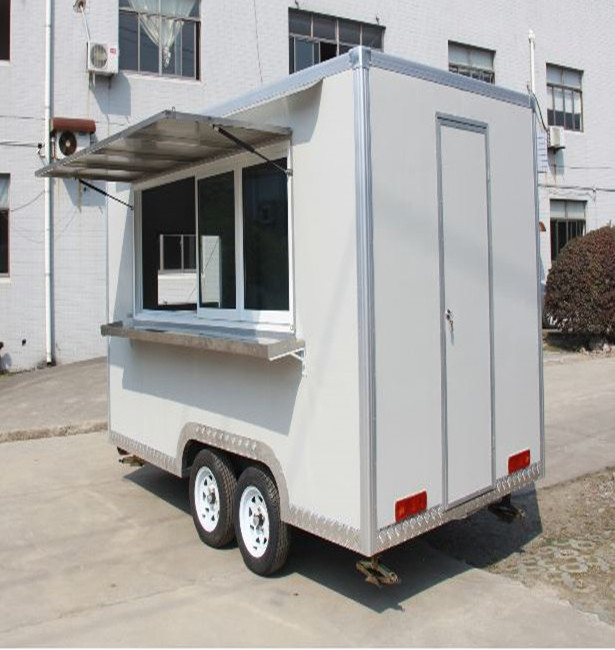 hot sale high quality popular full kitchen foodcart mobile churros burger fast food vend truck trailesr for food sale