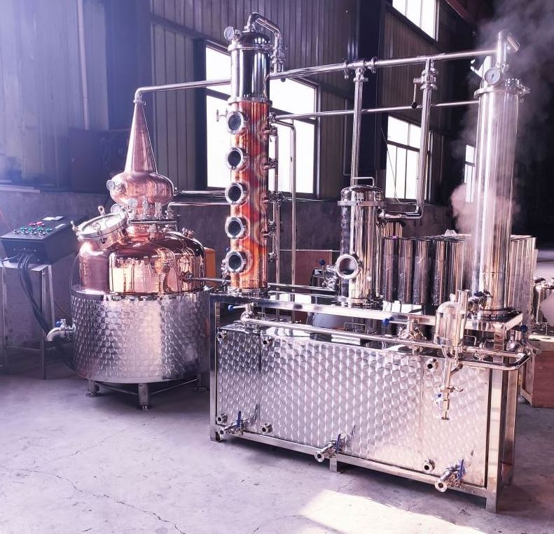 fractional 10 liter laboratory stainless steel ethanol distilled water distillator distillation equipment unit column machine