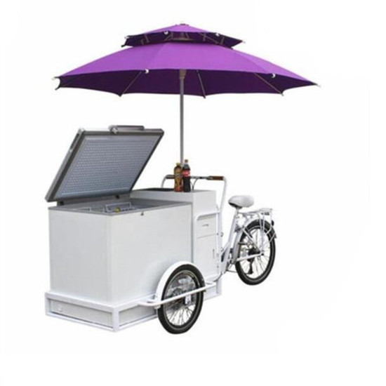 mobile beach mexican electric rolled ice cream push carts cart bike with display freezer wheels for ice cream sale