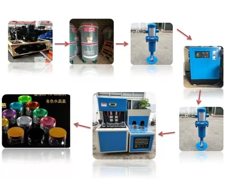 20 liter semi automatic pet plastic glass bottle blowing making machine prices for bottles with mold