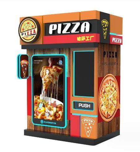 outdoor custom automatic cake popcorn french fries candy hot food snack pizza vending machine for foods and drinks retail items