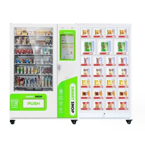 cheap self-service smart snack hot dog gumball ice coffe fresh orange juice ramen noodle vending machine