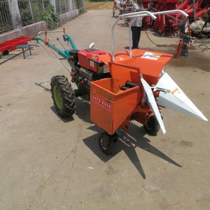 hot sale mini single row walk behind walking tractor maize corn picker harvester machine for mini corn farm